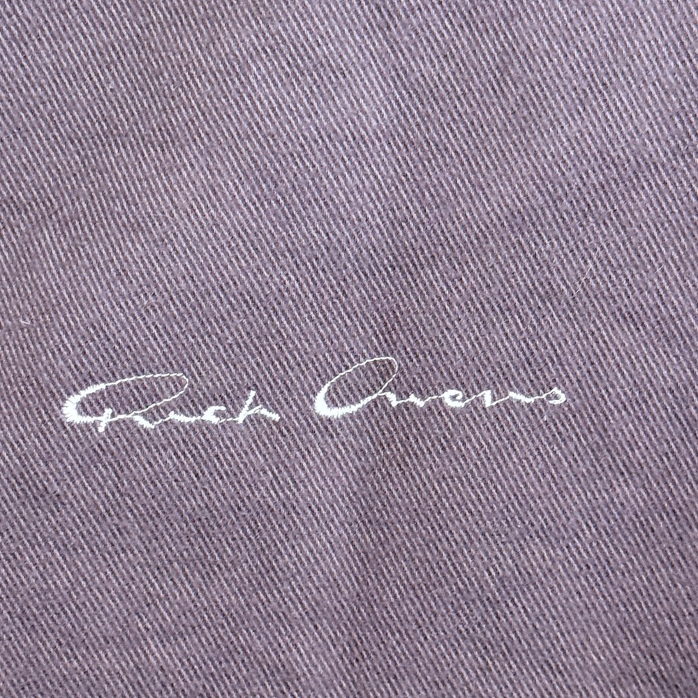Rick Owens Black Canvas Logo Tote Bag Oversized Shopper Minimalist Designer